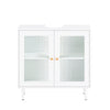 „Sobuy Washbasin“, vonios baldai, su 2 durimis, balta, BZR115-W