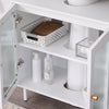 „Sobuy Washbasin“, vonios baldai, su 2 durimis, balta, BZR115-W