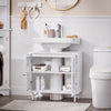 „Sobuy Washbasin“, vonios baldai, su 2 durimis, balta, BZR115-W