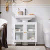 „Sobuy Washbasin“, vonios baldai, su 2 durimis, balta, BZR115-W