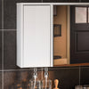 Išankstinis pardavimas „Sobuy“ sienos spintelė „Cabit Mirror“ spintelės vonios kabinetas BZR153-W