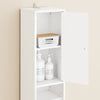 Išankstinis pardavimas „Sobuy“ aukšto spintelės vonios kambario kampo lentyna su 1 dėžutėmis ir 2 durimis BZR34-WN