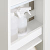 SoPirk BZR214-W Vonios spintelė su skalbinių krepšiu - vonios spintelė su 1 stalčiumi, 2 skalbinių krepšeliais ir ištraukiamu skyriumi, plona aukšta spintelė vonios baldų deriniui - 78 x 38 x 90 cm spintelė vonios kambariui