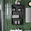„Sobuy“ sienos spintelės spintelės vonios spintelė su 1 durimis BZR25-sch