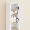 Išankstinis pardavimas „Sobuy“ aukšto spintelės vonios kambario kampo lentyna su 1 dėžutėmis ir 2 durimis BZR34-WN