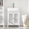 Sobuy, Washbasino aviena, vonios baldai, su 2 durimis, balta, BZR35-W