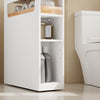 Förköp SoBuy BZR54-IV-WN Smalle Badkamerkast op Wielen – Compact Opbergmeubel met Lades & Achterplank – 65×23×82 cm, Wit