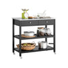 „Sobuy“ virtuvės sala ant ratų „Sideboard“ darbo stalo valgomasis ir virtuvė FKW47-sch