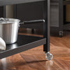 „Sobuy“ virtuvės sala ant ratų „Sideboard“ darbo stalo valgomasis ir virtuvė FKW47-sch