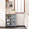 „Sobuy Trolley“ patiekiami priekabų laikymo spintelės virtuvės sala ant ratų FKW79-Hg