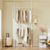 Sobuy teleskopinis drabužių spintos sistema Teleskopinis audinių lentynos teleskopinis drabužių spinta spintos stendas teleskopinis drabužių spinta FRG109-W