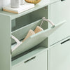 „Sobuy“ batų spintelės su 4 skyriais batų lentynos batų saugykla su 4 skyriais FSR100 GR