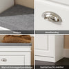 SoBuy FSR82-L-W Hallbänk med Förvaring 75×24×51 cm – FSC®-certifierad – Vit