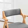 TaigiPirk FST98-HG medžio masyvo sulankstoma valgomojo kėdė su pagalvėlėmis – patogi sulankstoma kėdė virtuvei, svetainei, biurui ar terasai, erdvę taupanti konstrukcija, pilka
