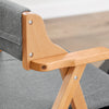 TaigiPirk FST98-HG medžio masyvo sulankstoma valgomojo kėdė su pagalvėlėmis – patogi sulankstoma kėdė virtuvei, svetainei, biurui ar terasai, erdvę taupanti konstrukcija, pilka