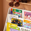 „Sobuy Bookcracker“ tvarto lentynos vaikų knygų spinta KMB32-W