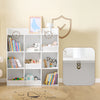 „Sobuy KMB120-W“ vaikų knygų lentynos „Montessori“ lentynos vaikai su 9 atvirais skyriais vaikų lentyna, skirta žaislų laikymui balta 95 x 105 x 34 cm