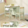 „Sobuy KMB60-GR“ vaikų stalas su 1 kėde, aukštosios kėdės grupe su 1 popieriaus ritinėlio laikikliu, vaikų stalu, kėdė, žaidimų stalas ir tikslinis stalas vaikams, tiksliniai stalai vaikams, žalia 80 x 66 x 50 cm