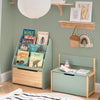 „Sobuy“ vaikų lentynos žaislų saugojimo vaikų knygų spintos vaikų suolo saugyklos suolas vaikams KMB66-W