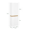 „Sobuy“ drabužių spinta su 2 durimis ir lentynomis universaliomis besisukančiomis durų spintelės salės drabužių spinta KSB01-W