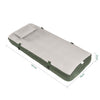 Sobuy OGS32-II-GR-P01 Luftmadrass med pump enkelsäng sovmatta campingmadrass resemadrass luftmadrass camping för individer camping mattress grön 191 x 22 x 76 cm