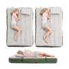 SoBuy OGS32-II-L-HG-P01 Luftmadrass med pump dubbelsäng sovmatta campingmadrass resemadrass luftmadrass camping för två, camping mattress grå 191 x 22 x 137 cm
