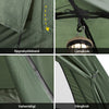 Sobuy, 4 viename palapinė su miegmaišiu skirta kempingui, oro čiužiniui, sulankstoma lovelė ir aksesuarai 2 žmonėms, OGS32-L-GR