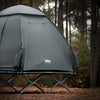Sobuy, 4 viename palapinė su miegmaišiu skirta kempingui, oro čiužiniui, sulankstoma lovelė ir aksesuarai 2 žmonėms, OGS32-L-GR