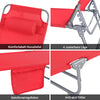 „Sobuy“ sulankstoma kėdė lauko baldai, saulės lova su laikymo krepšiu ir pagalvėlėmis OGS35-R