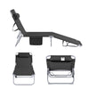 „Sobuy 2 X“ sulankstomos kėdės lauko baldų saulės lova su laikymo krepšiu OGS35-SCHX2