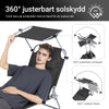„Sobuy Outdoors“ sulankstoma nešiojama „Wiske“ kėdė „Big Recliner OGS48-SCH“