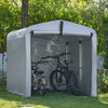 „Sobuy“ pakaitinis audinys sodo tvartai, vandeniui atspari sodo namelis, motociklų apsauga, dviračių ir įrankių laikymas, dviračių tvartas, laikymas, sidabras, 159x219x165 cm, SDA12-SIL