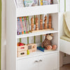 Sobuy, knygų lentynos vaikai su 2 durimis, žaislų saugykla, KMB11-W