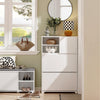 „Sobuy“ batų spintelė su 2 skyriais, salės baldai su saugykla, FSR111-W