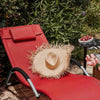 „Sobuy Sunged“ lauko baldai, „Sun Lounger“, raudona, išbandyta 120 kg, OGS38-R