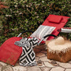 „Sobuy Sunged“ lauko baldai, „Sun Lounger“, raudona, išbandyta 120 kg, OGS38-R