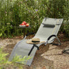 „Sobuy Sunged“ lauko baldai, „Sun Lounger“, pilka, išbandyta 120 kg, OGS38-Hg