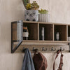 „Sobuy Hat“ lentynos drabužių pakabos su 5 kabliais sienos lentyna FHK25-N