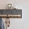 „Sobuy Hat“ lentynos drabužių pakabos su 7 kabliais sienos lentyna FHK26-N
