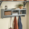 „Sobuy“ sienos lentynos drabužių pakaba su lentynomis ir 4 kabliukais FHK28-HG