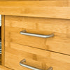 „Sobuy“ virtuvės sala ant ratų „Side Board“ balto darbo stalo valgomasis ir virtuvė FKW26-N
