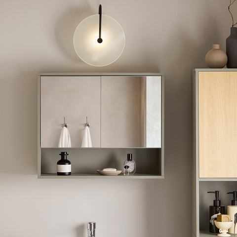 „Sobuy“ sienos spintelės veidrodžio spintelės spintelės vonios kabinetas BZR134-Ng
