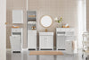 „Sobuy“ vonios kabinetas su skalbinių krepšiu ir stalčiais, laikymo baldų vonios kambarys, BZR21-W