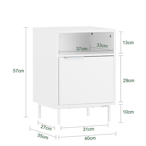 „Sobuy Nightstand“ kavos stalo stalo stalo stalo laikymo stalas FBT113-w