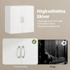 SoBuy FRG231-W Väggskåp för Badrum med Justerbar Hylla – Väggmonterat, 60×30×60 cm | Vit