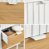 SoBuy Köksskåp Sideboard Vinskåp Skänk FSB91-WN