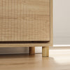 SoBuy FSR214-N smal skoskåp - skoskåp i trä 24 cm brett, stor kapacitet för skor upp till storlek 47, nordisk design, idealisk för hall, entré, familj, färg trä, mått 100x24x83 cm