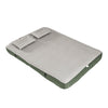 SoBuy OGS32-II-L-GR-P01 Luftmadrass med pump dubbelsäng sovmatta campingmadrass resemadrass luftmadrass camping för två, camping mattress grön 191 x 22 x 137 cm