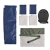 SoBuy OGS32-II-L-GR-P01 Luftmadrass med pump dubbelsäng sovmatta campingmadrass resemadrass luftmadrass camping för två, camping mattress grön 191 x 22 x 137 cm