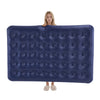 SoBuy OGS32-II-L-HG-P01 Luftmadrass med pump dubbelsäng sovmatta campingmadrass resemadrass luftmadrass camping för två, camping mattress grå 191 x 22 x 137 cm